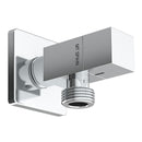VÁLVULA ANGULAR MODELO DECO COM ALÇA QUADRADA, PRATEADA, ½ X ½ PO