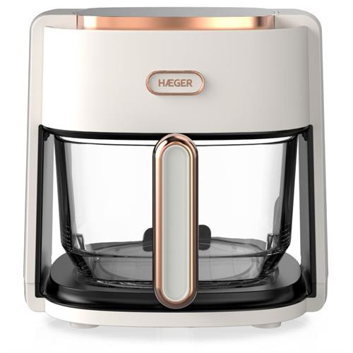 FRITADEIRA SEM ÓLEO HAEGER AIRGLASSDIGITAL( 1200 W - 4,5 LITROS -