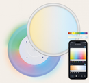 KSIX SMARTLED PLAFON INTELIGENTE DUO - CCT-RGB - CONTROL POR APP