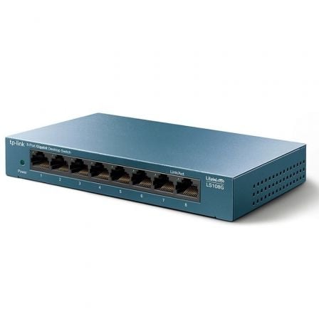 TP-Link LS108G Não-gerido Gigabit Ethernet (10/100/1000) Azul