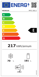 FRIGORÍFICO COMBINADO DE ENCASTRE MEIRELES MFCI 282.2