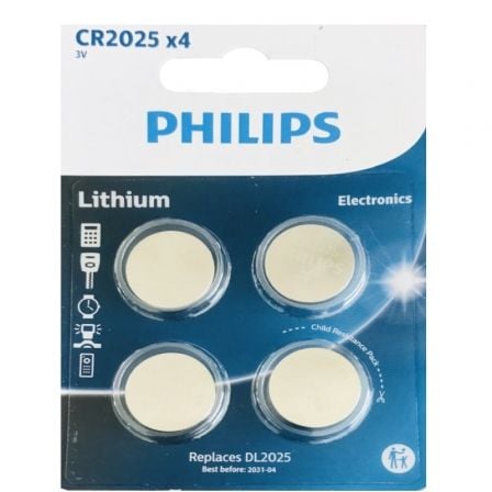 PILHAS PHILIPS CR2025 LITHIUM 3V