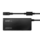 AISENS ASLC-65WAUTO-BK adaptador e transformador Interior 65 W Pr