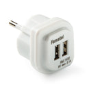ADAPTADOR 2 USB-A 2.1 PARA 5 V BRANCO