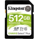SD CARD XC 512GB CANVAS SELECT PLUS 100R C10 UHS-I U3 V30