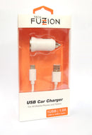 TECH FUZZION CAR CHARGER 1 USB 12V + CABO TYPE-C USB