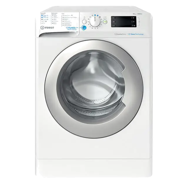 MÁQUINA DE LAVAR ROUPA INDESIT BWE101496XWSVSP( 1400 RPM - 10 KG