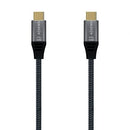 AISENS A107-0634 cabo USB 2 m USB4 Gen 2x2 USB C Cinzento