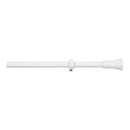 KIT VARÃO PARA CORTINADOS CONO EXTENSÍVEL DE 110 A 200CM BRANCO C