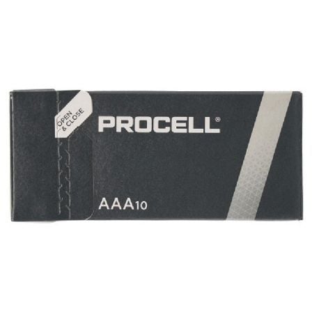 PACK DE 10 PILAS AAA L03 DURACELL PROCELL ID2400IPX10 1.5V ALCALI