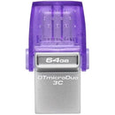PEN DRIVE KINGSTON 64GB DATATRAVELER MICRODUO 3C USB 3.2  DUAL-TY