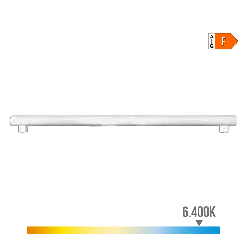 LÂMPADA LED LINESTRA 2 CASQUILHOS S14S 18W 1800LM 6400K LUZ FRIA