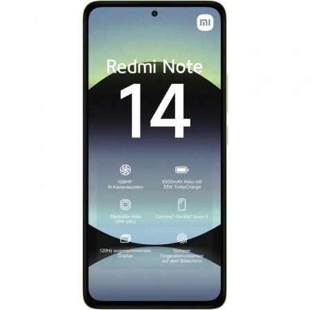 SMARTPHONE XIAOMI REDMI NOTE 14 6GB 128GB 6.67" VERDE