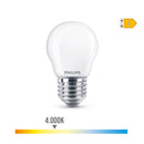 LÂMPADA ESFÉRICA LED E27 6,5W 806LM 4000K LUZ DIA Ø4,5X7,8CM PHIL