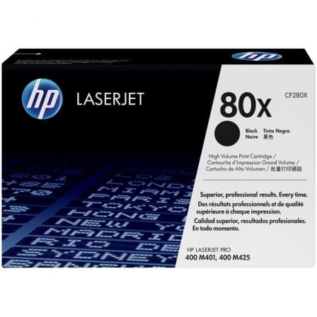 HP Toner LaserJet Original 80X Preto de elevado rendimento