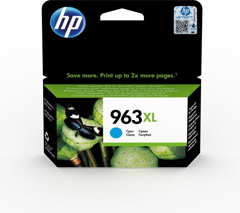 TINTEIRO HP 963XL HIGH YIELD CYAN ORIGINAL INK CARTRIDGE