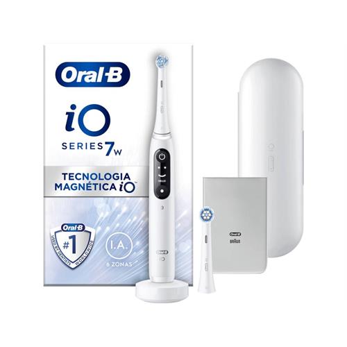 ESCOVA DE DENTES ELÉTRICA ORAL-B IO7W BRANCA ( RECARREGÁVEL  - BR