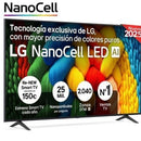 TV LG 75NANO80A6B( 75" - 191 CM - NANOCELL UHD 4K  - WEBOS 25  )