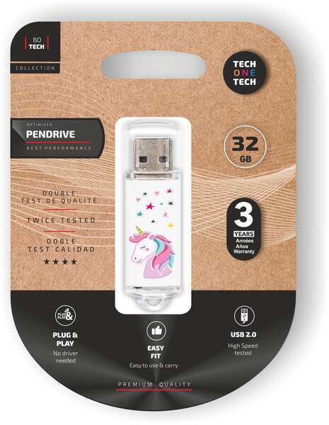 PENDRIVE 32GB TECH ONE TECH UNICORNIO DREAM USB 2.0