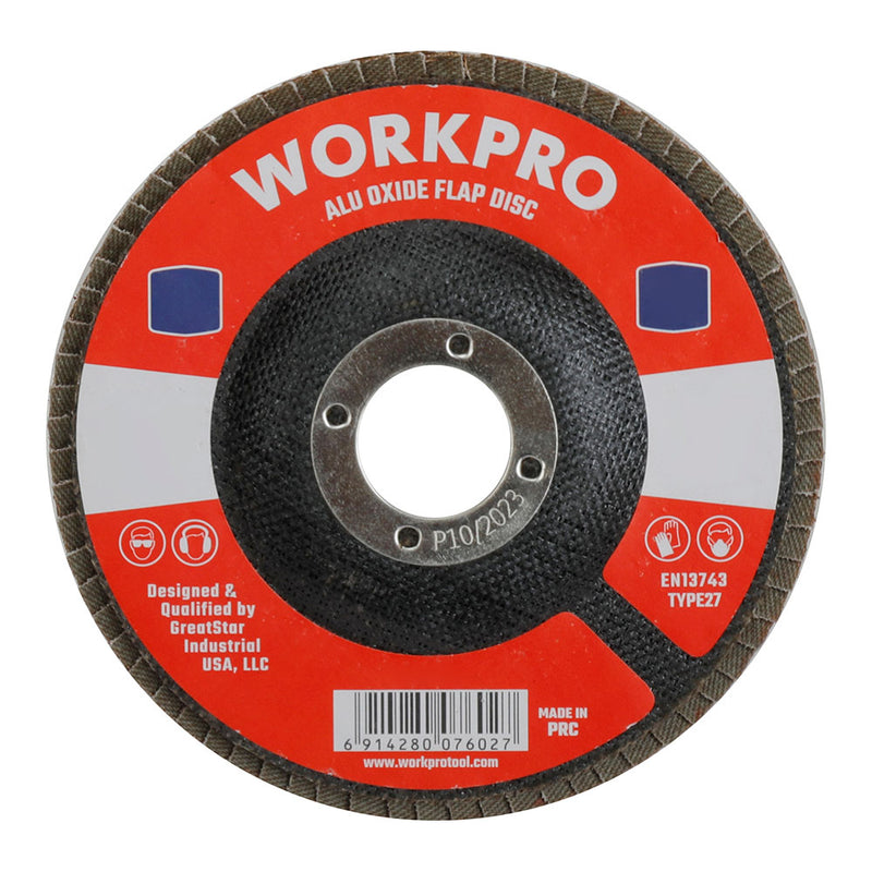 DISCO L MINAS CONVEXAS 115X22,2MM 60 G. WORKPRO