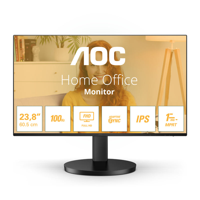 AOC 24B3HA2 monitor de ecrã 60,5 cm (23.8") 1920 x 1080 pixels F