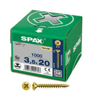CAIXA 1000 UNIDADES. PARAFUSO DE CABEÇA PLANA UNIVERSAL YELLOX 3,