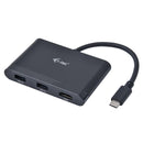i-tec C31DTPDHDMI painel baía de disco Preto