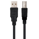Nanocable 10.01.0102-BK cabo USB 1 m USB 2.0 USB A USB B Preto
