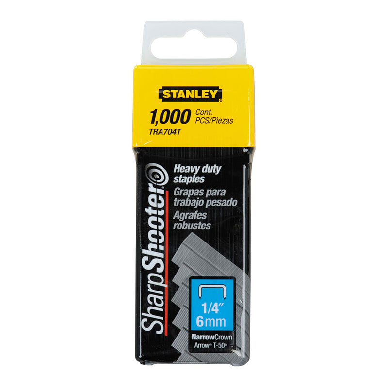 CAIXA 1000 AGRAFOS TIPO G (4/11/140) 6MM 1-TRA704T STANLEY