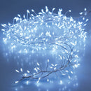 GRINALDA TIPO ESPINHO BRANCO FRIO FIXO 100 LEDS A PILHAS IP20 1,5