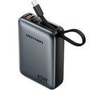 POWERBANK 20000MAH VENTION FHGH0 45W GRIS INCLUYE CABLE USB TIPO-