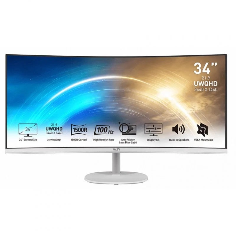 MONITOR MSI 34 PRO MP341CQW BRANCO