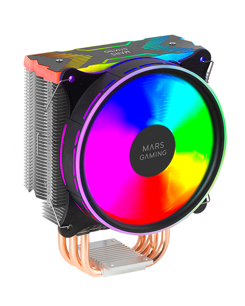 VENTILADOR CON DISIPADOR DOBLE MARS GAMING MCPU-XU6 2X 12CM