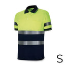 POLO ALTA VISIBILIDADE BICOLOR MANGA CURTA TECIDO POLIÉSTER 160G