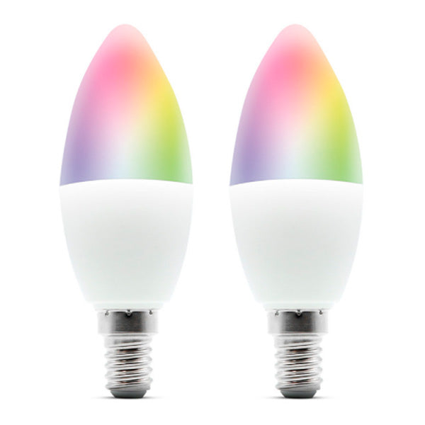 METRONIC - PACK 2 LAMPADAS INTELIGENTE LED RGB WI-FI E144 5W (PAC