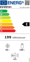 FRIGORÍFICO COM CONGELADOR INFINITON FG198TD14WEA 1430X550 BL