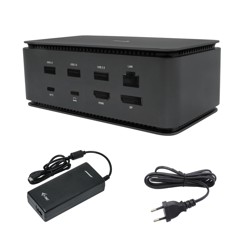 i-tec Metal USB4DUALDOCK100W base & duplicador de portas Com fios