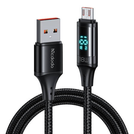 CABLE MCDODO CA-1070 USB TO MICRO USB, 3A, 1.2M (BLACK)