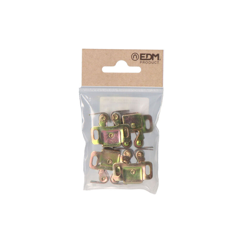 PACK 4 UNID. FECHO BATENTE ROLAMENTO BORRACHA 0,8MM BICROMADO EDM