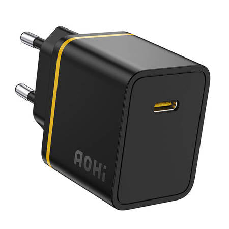 CARREGADOR AOHI A325 USB-C 30W PRETO