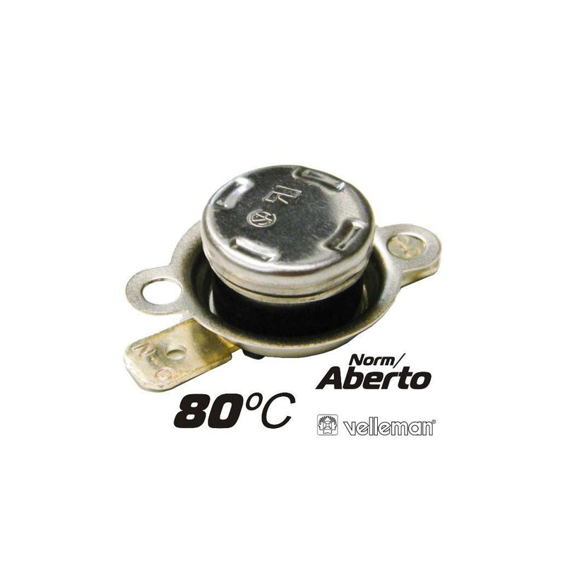 PROTECTOR DE CIRCUITO TÉRMICO NORMABERTO 80ºC VELLEMAN