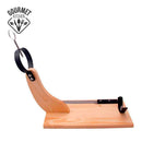SUPORTE DE PRESUNTO MADEIRA DE PINHO PREMIUM COM FACA INCLUIDA GO