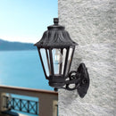 CANDEEIRO DE PAREDE COM BRAÇO BISSO/ANNA, TRANSPARENTE, E27, PRET