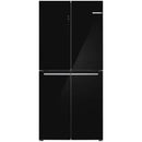 FRIGORÍFICO AMERICANO BOSCH KMC85LBEA NO FROST PORTAS VIDRO PRETO