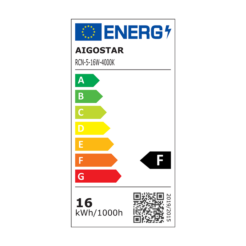 E6 LED REDONDA MONTADA EM SUPERFICIE 16W NATURAL