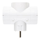 ADAPTADOR TRIPLO LATERAL SCHUKO 2 P+T 16 A 250 V~, BRANCO