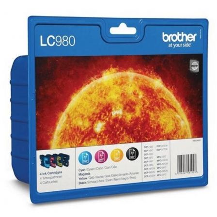 PACK 4 TINTEIROS BROTHER LC980