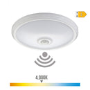 CANDEEIRO DE TETO DE SUPERFÍCIE LED COM SENSOR E LUZ DE EMERGÊNCI