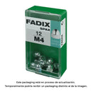 CAIXA S 12 UNID. PORCA CEGA ZINCO M 4 FADIX