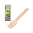 SACO 12 UNID. GARFO DE MADEIRA 16CM BEST PRODUCTS GREEN